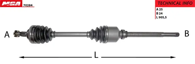 MGA 70284 Ön Aks (Sağ) 32736T