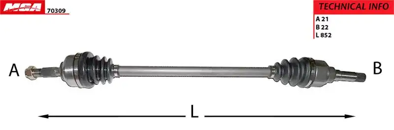 MGA 70309 Ön Aks (Sağ) 3273ES
