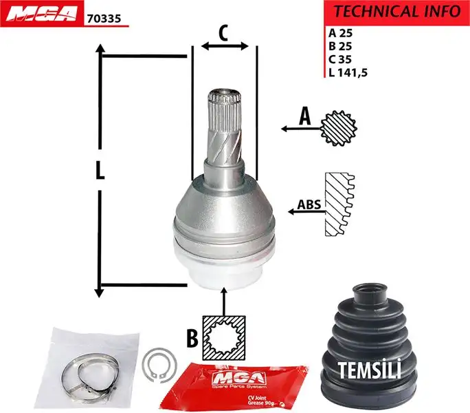 MGA 70335 Aks Kafası (Sol İç) 1603269