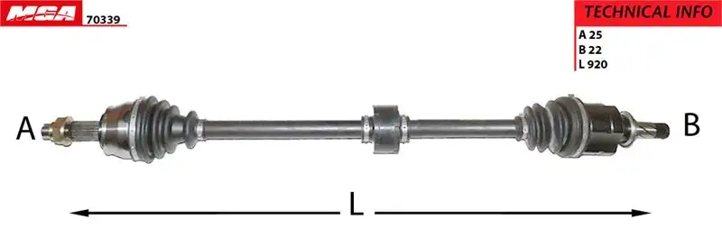 MGA 70339 Ön Aks (Sağ) 704087I374793