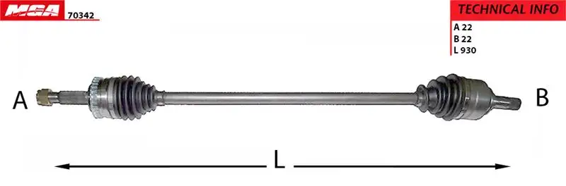 MGA 70342 Ön Aks (Sağ) 374468