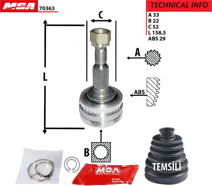 MGA 70363 Aks Kafası (Dış) 374351