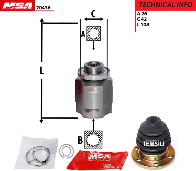 MGA 70436 Aks Kafası (Sağ İç)