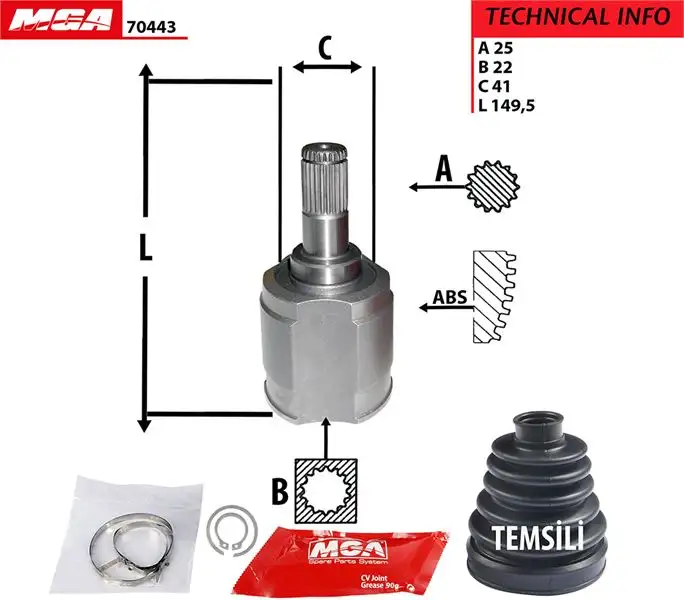 MGA 70443 Aks Kafası (İç)