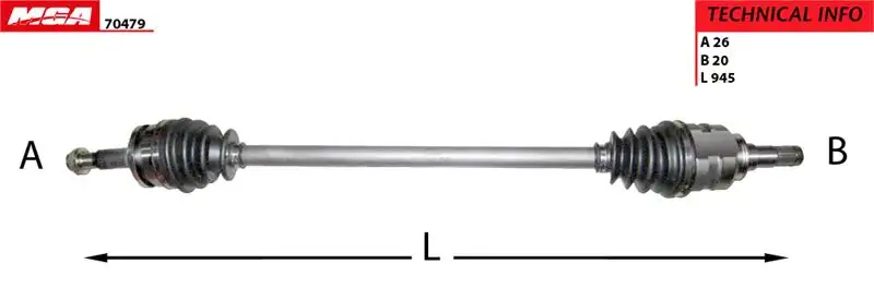 MGA 70479 Ön Aks (Sağ) 4341002580