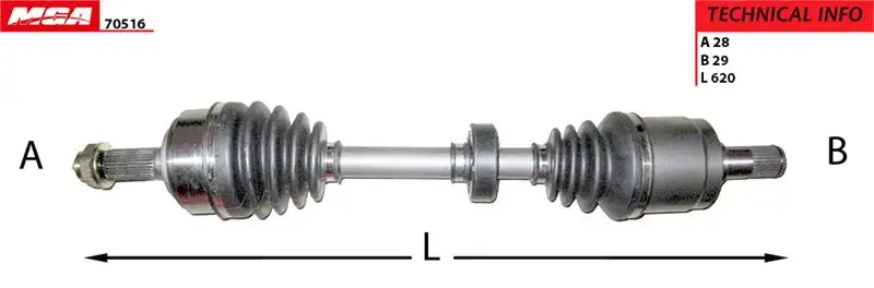 MGA 70516 Ön Aks (Sol) 44305SEFE00
