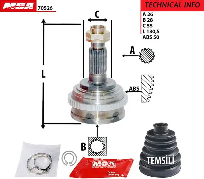 MGA 70526 Aks Kafası (Dış) 44011S0A951