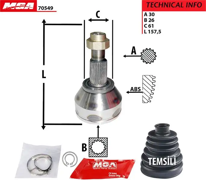 MGA 70549 Aks Kafası (Dış) 46308266