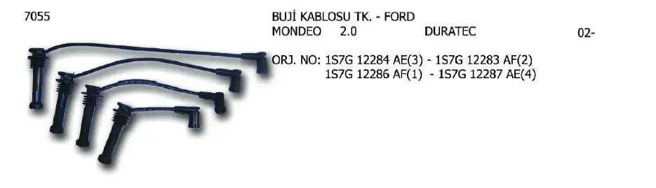 ÜNÜVAR 7055 Buji Kablosu