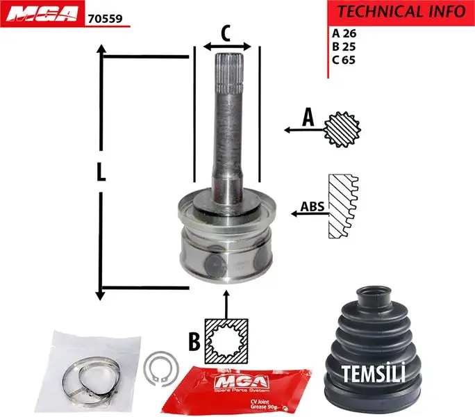 MGA 70559 Aks Kafası (Dış)