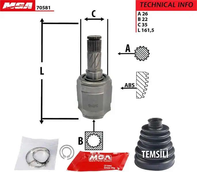MGA 70581 Aks Kafası (İç)