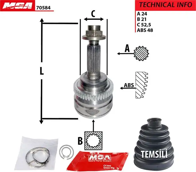 MGA 70584 Aks Kafası (Dış)