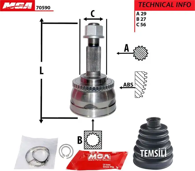 MGA 70590 Aks Kafası (Dış)