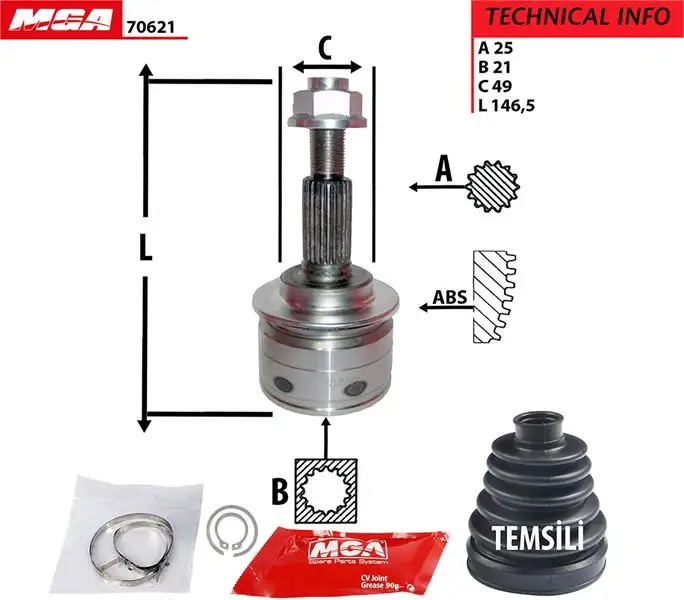 MGA 70621 Aks Kafası (Dış) 4410251K90000