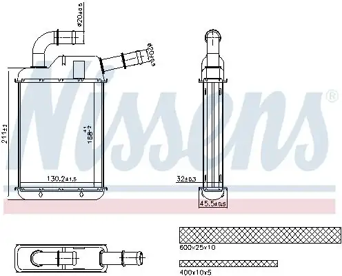 NISSENS 707279 Kalorifer Radyatörü 7H0819032