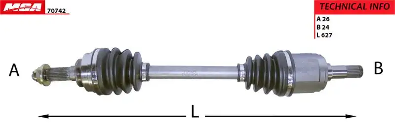 MGA 70742 Ön Aks (Sol)