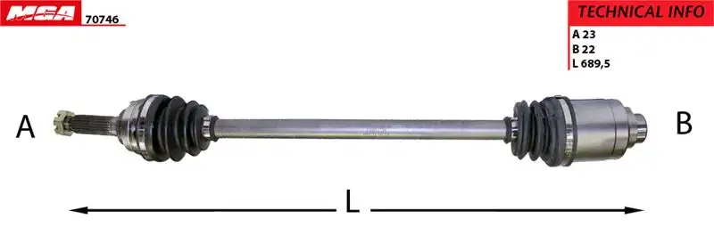 MGA 70746 Ön Aks (Sağ)