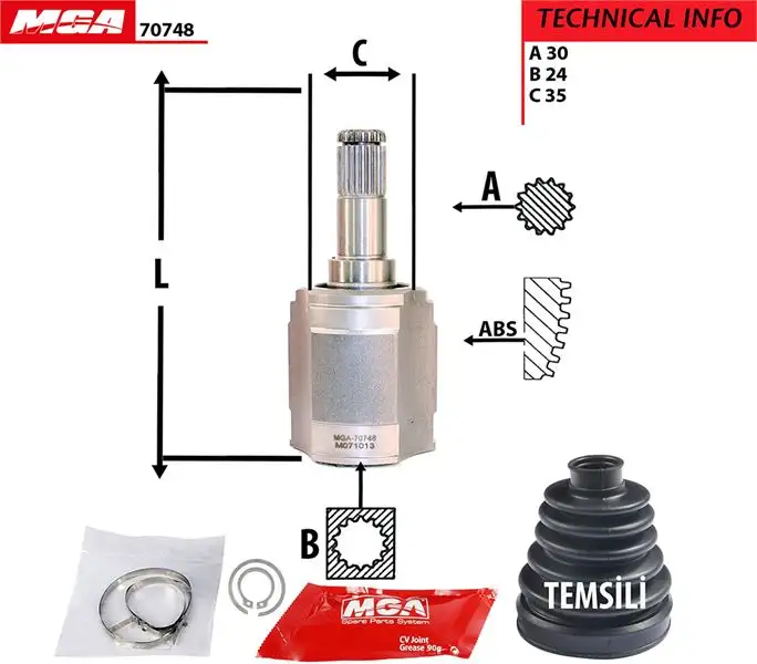 MGA 70748 Aks Kafası (İç)