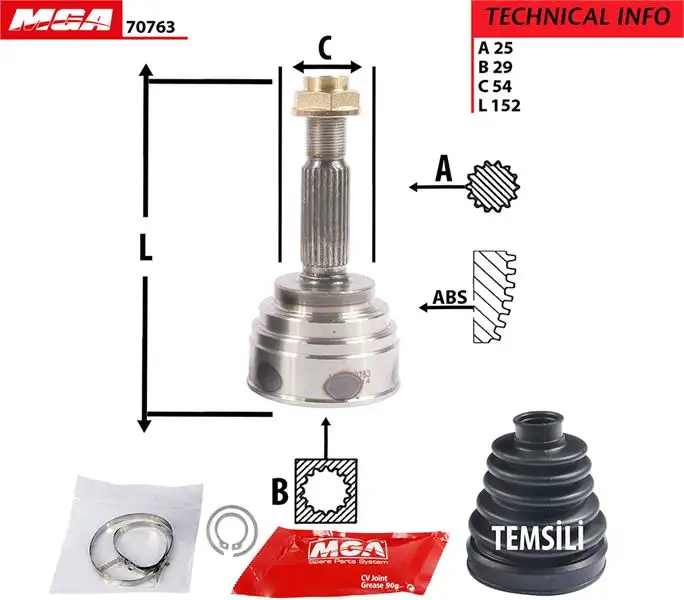 MGA 70763 Aks Kafası (Dış) MR336527