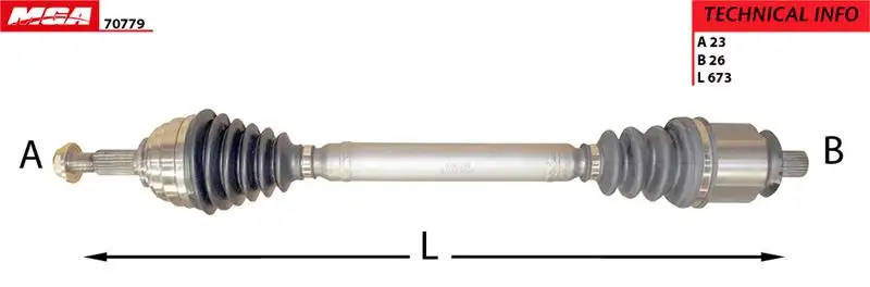 MGA 70779 Ön Aks (Sol) 8200613829