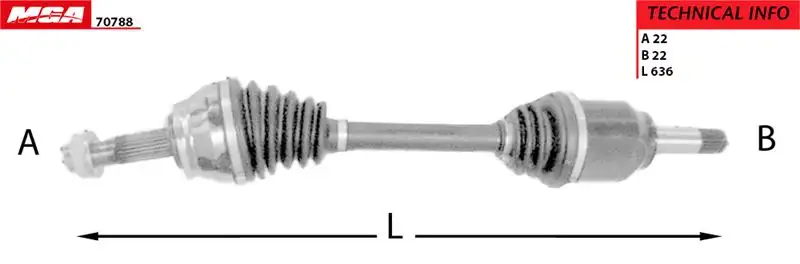 MGA 70788 Ön Aks (Sol) 51757652