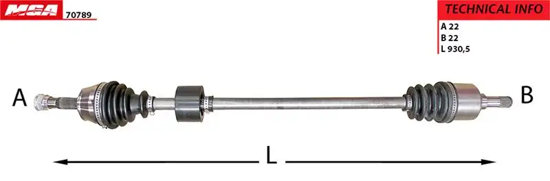 MGA 70789 Ön Aks (Sağ) 51757653