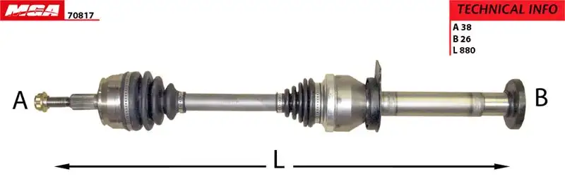 MGA 70817 Ön Aks (Sağ) 7E0407272AC