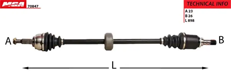 MGA 70847 Ön Aks (Sağ) 391007857R