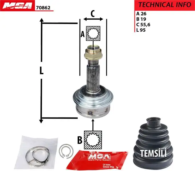 MGA 70862 Aks Kafası (Dış)