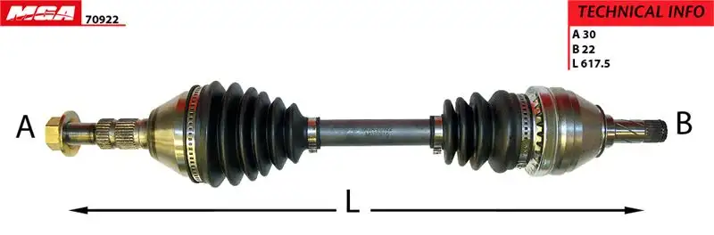 MGA 70922 Ön Aks (Sol) 374473
