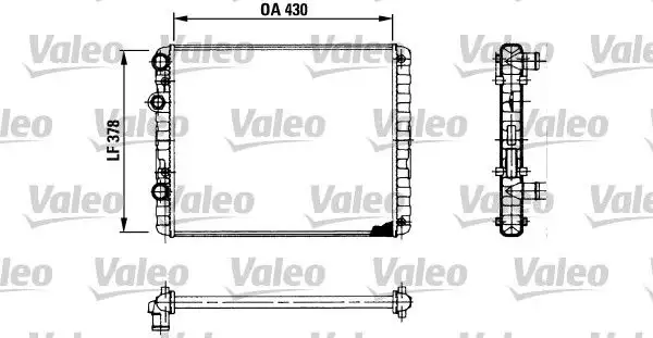 VALEO 730956 Radyatör 6N0121253K