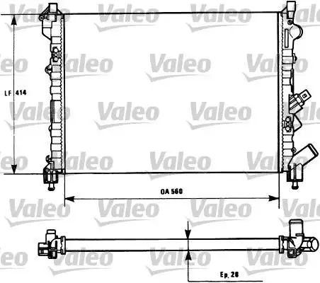 VALEO 731128 Radyatör 7701038237