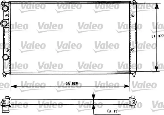 VALEO 731268 Radyatör 1HM121253D