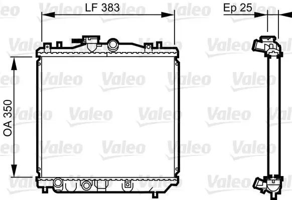 VALEO 731677 Radyatör 45199KA261
