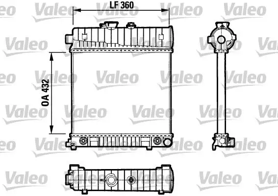 VALEO 731804 Radyatör A2025006103