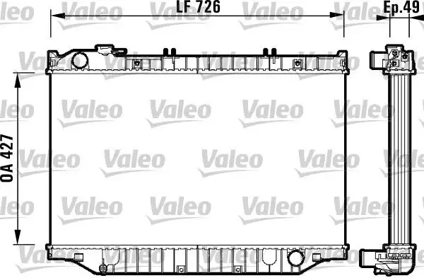 VALEO 732415 Radyatör 1640017040