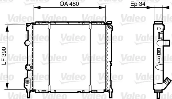 VALEO 732474 Radyatör 7700836303