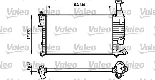 VALEO 732563 Radyatör