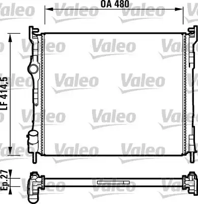 VALEO 732737 Radyatör 7701474240