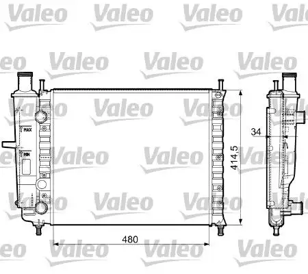 VALEO 732788 Radyatör 46534995