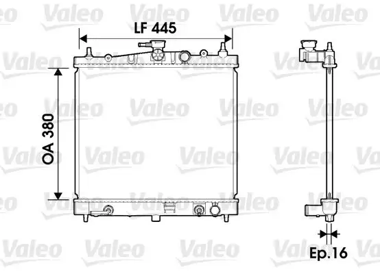 VALEO 734247 Radyatör 21460BH50A