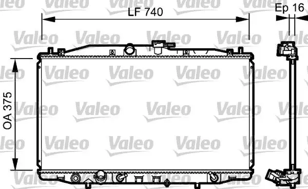 VALEO 735050 Radyatör 19010RBA901