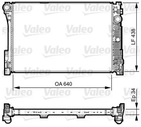 VALEO 735292 Radyatör A2045003603