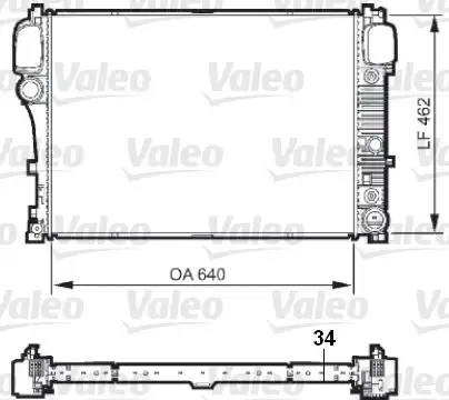 VALEO 735298 Radyatör A2215003103