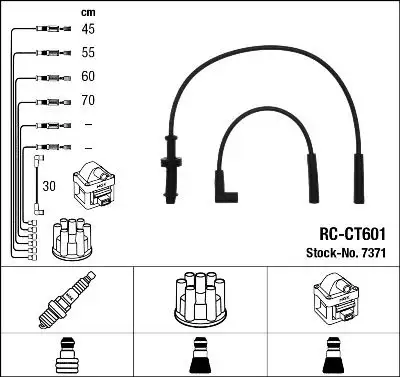 NGK 7371 (RCCT601) Buji Kablosu 9153775680