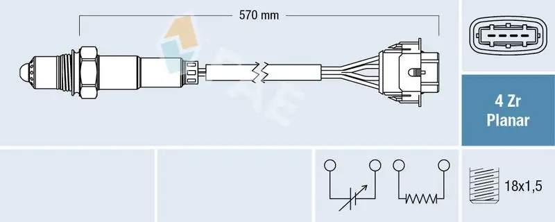 FAE 77154 Oksijen Sensörü
