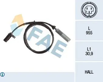 FAE 78139 ABS Hız Sensörü (Arka) 34526762466