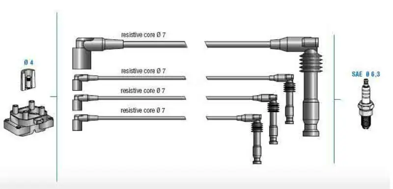 DODUCO 7829 Buji Kablosu