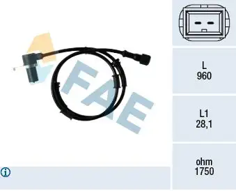 FAE 78350 ABS Hız Sensörü (Ön) 30854299