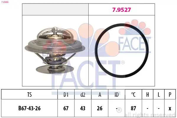 FACET 7.8385 Termostat